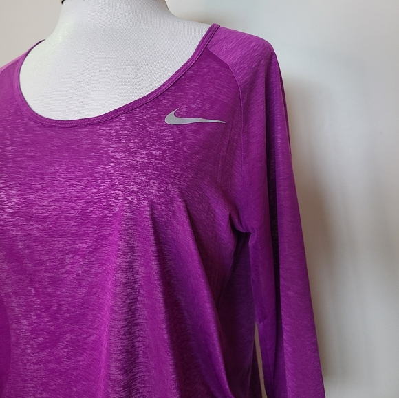 Nike - Purple Translucent Running Shirt - Size M - Picture 3 of 10